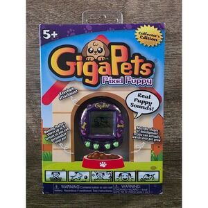GigaPets Pixel Puppy Collector's Edition Purple Virtual Pet Handheld Toy NEW